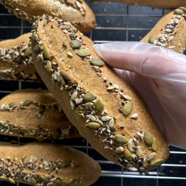 100WW Sourdough Sandwich Buns | Artisan Home Bakery, Carlstadt, New Jersey | Free Delivery and Shipping Nationwide to Your Doorstep